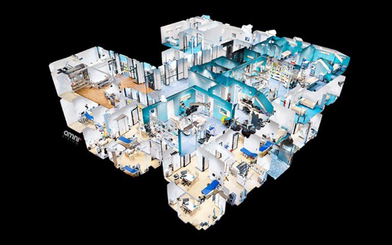 Spitalul Monza Ares Cluj-Napoca - tur virtual 3D imersiv | OMNIvision | Matterport Romania